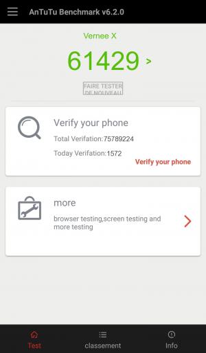 Результат Vernee X в тесте Antutu Результат Vernee X в тесте Antutu