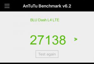 Результат BLU Dash L4 LTE в тесте Antutu Результат BLU Dash L4 LTE в тесте Antutu