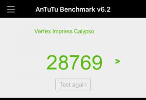 Результат Vertex Impress Calypso в тесте Antutu Результат Vertex Impress Calypso в тесте Antutu