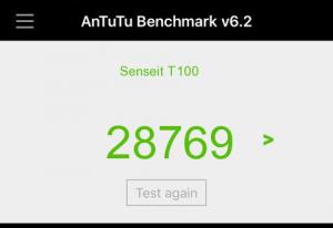 Результат Senseit T100 в тесте Antutu Результат Senseit T100 в тесте Antutu