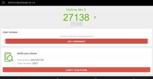 Результат Ulefone Mix S в тесте Antutu Результат Ulefone Mix S в тесте Antutu