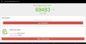 Результат Sony Xperia XA2 Ultra в тесте Antutu Результат Sony Xperia XA2 Ultra в тесте Antutu
