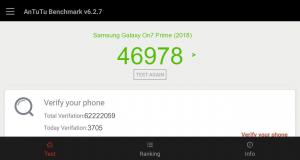 Результат Samsung Galaxy On7 Prime (2018) в тесте Antutu Результат Samsung Galaxy On7 Prime (2018) в тесте Antutu