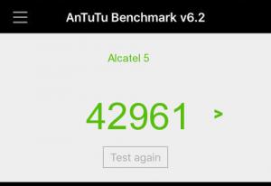 Результат Alcatel 5 в тесте Antutu Результат Alcatel 5 в тесте Antutu