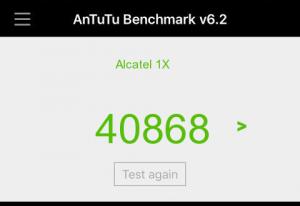 Результат Alcatel 1X в тесте Antutu Результат Alcatel 1X в тесте Antutu