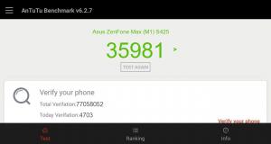 Результат Asus ZenFone Max (M1) S425 в тесте Antutu Результат Asus ZenFone Max (M1) S425 в тесте Antutu