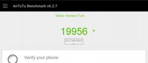 Результат Vertex Impress Funk в тесте Antutu Результат Vertex Impress Funk в тесте Antutu