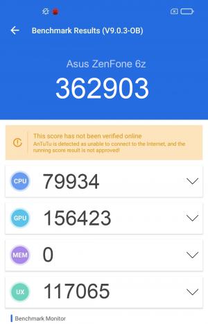 Результат Asus ZenFone 6z в тесте Antutu Результат Asus ZenFone 6z в тесте Antutu