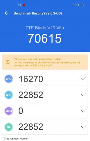 Результат ZTE Blade V10 Vita в тесте Antutu Результат ZTE Blade V10 Vita в тесте Antutu