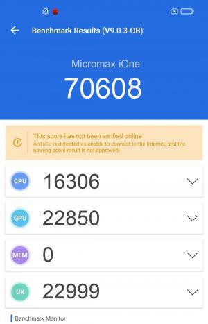 Результат Micromax iOne в тесте Antutu Результат Micromax iOne в тесте Antutu