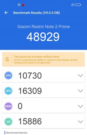 Результат Xiaomi Redmi Note 2 Prime в тесте Antutu Результат Xiaomi Redmi Note 2 Prime в тесте Antutu