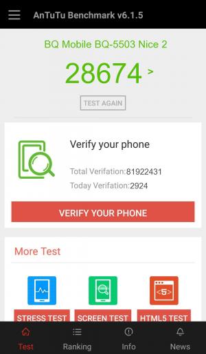 Результат BQ Mobile BQ-5503 Nice 2 в тесте Antutu Результат BQ Mobile BQ-5503 Nice 2 в тесте Antutu