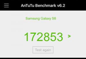 Результат Samsung Galaxy S8 в тесте Antutu Результат Samsung Galaxy S8 в тесте Antutu