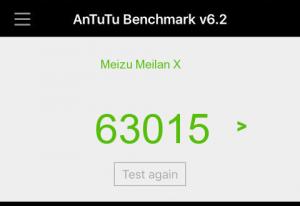 Результат Meizu Meilan X в тесте Antutu Результат Meizu Meilan X в тесте Antutu