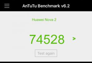 Результат Huawei Nova 2 в тесте Antutu Результат Huawei Nova 2 в тесте Antutu