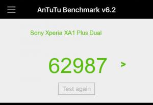 Результат Sony Xperia XA1 Plus Dual в тесте Antutu Результат Sony Xperia XA1 Plus Dual в тесте Antutu