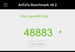 Результат Sony Xperia M5 Dual в тесте Antutu Результат Sony Xperia M5 Dual в тесте Antutu