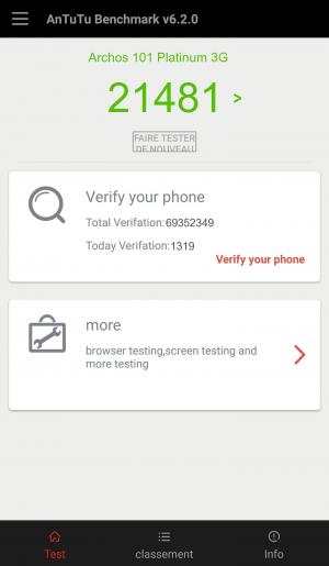 Результат Archos 101 Platinum 3G в тесте Antutu Результат Archos 101 Platinum 3G в тесте Antutu