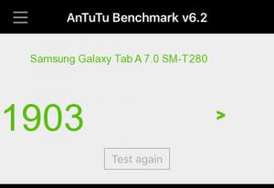 Результат Samsung Galaxy Tab A 7.0 SM-T280 в тесте Antutu Результат Samsung Galaxy Tab A 7.0 SM-T280 в тесте Antutu
