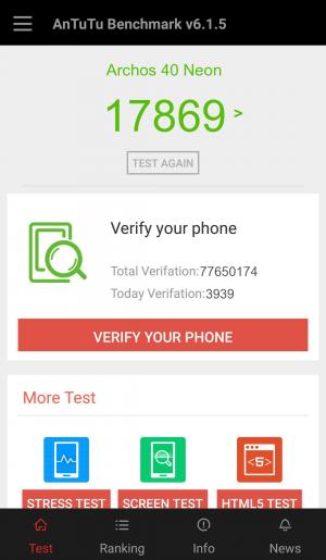 Результат Archos 40 Neon в тесте Antutu Результат Archos 40 Neon в тесте Antutu