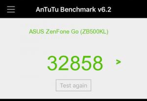 Результат ASUS ZenFone Go (ZB500KL) в тесте Antutu Результат ASUS ZenFone Go (ZB500KL) в тесте Antutu