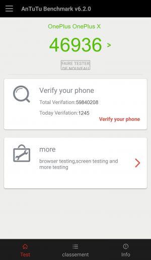 Результат OnePlus OnePlus X в тесте Antutu Результат OnePlus OnePlus X в тесте Antutu