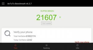 Результат SUPRA M942G в тесте Antutu Результат SUPRA M942G в тесте Antutu