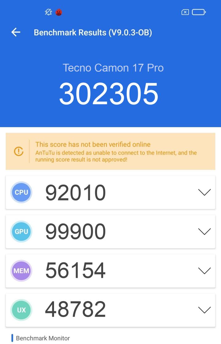 camon 17 pro antutu