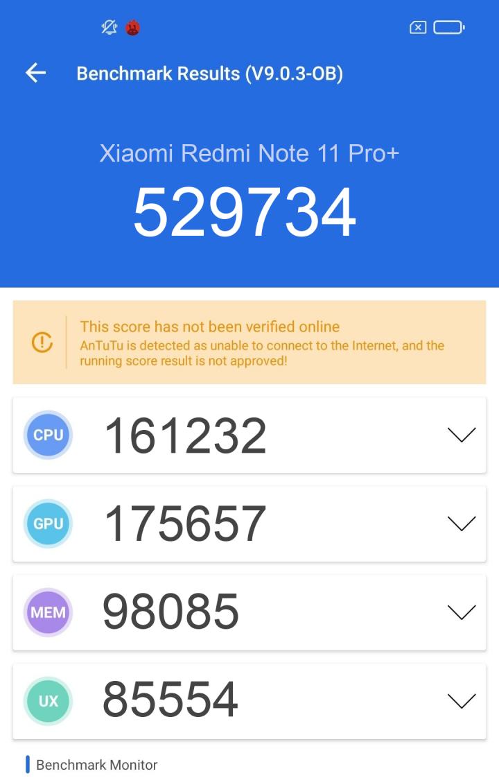 redmi 11 pro antutu score