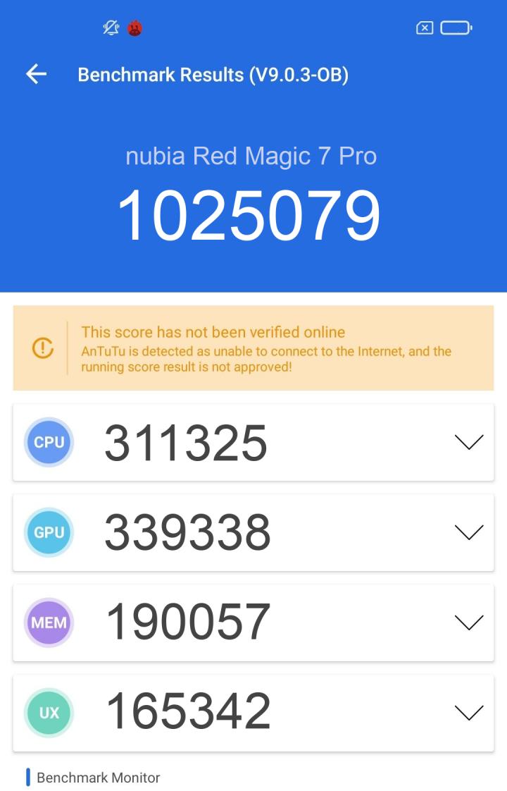 nubia red magic 6 antutu score