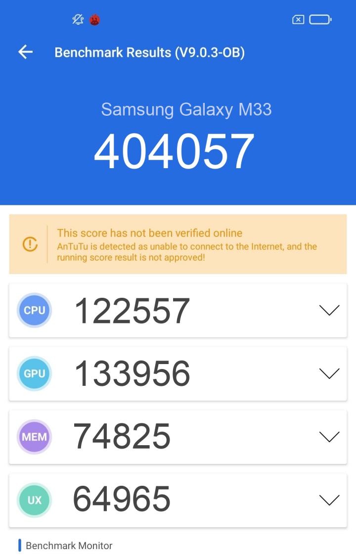 samsung galaxy m33 antutu