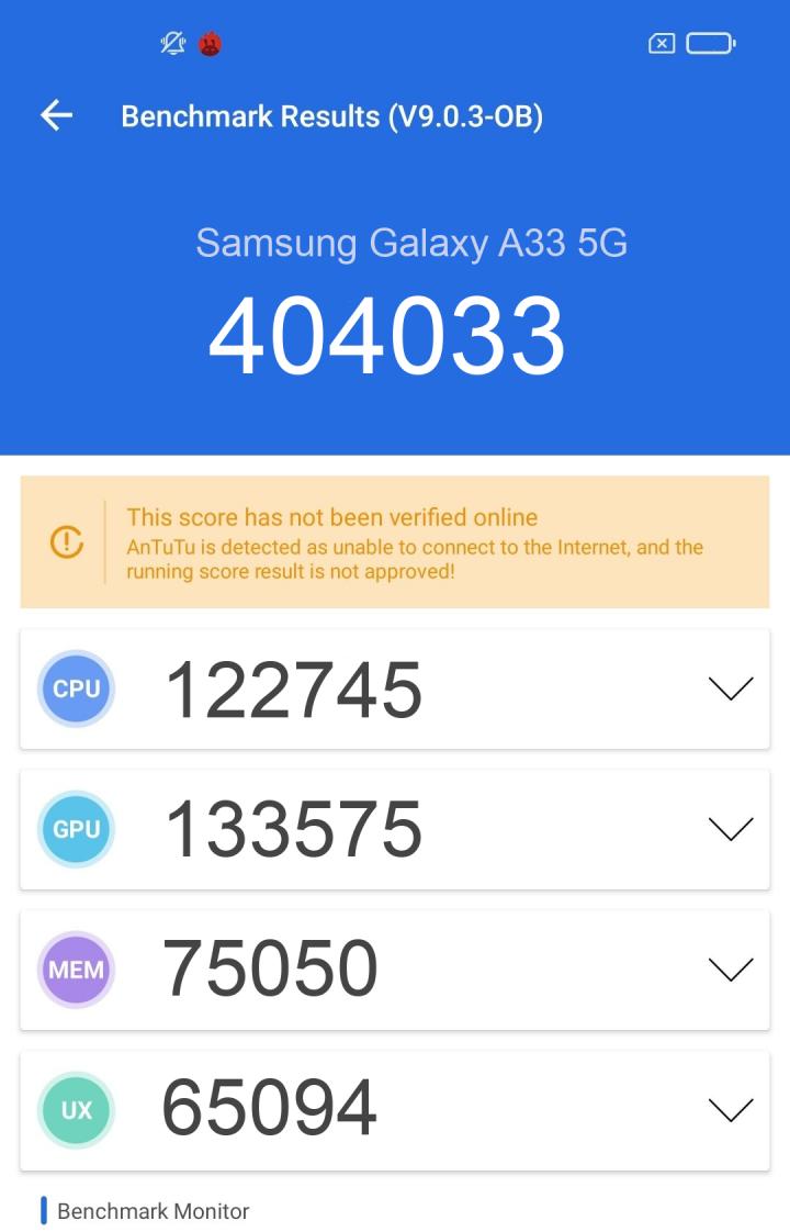 samsung a33 antutu