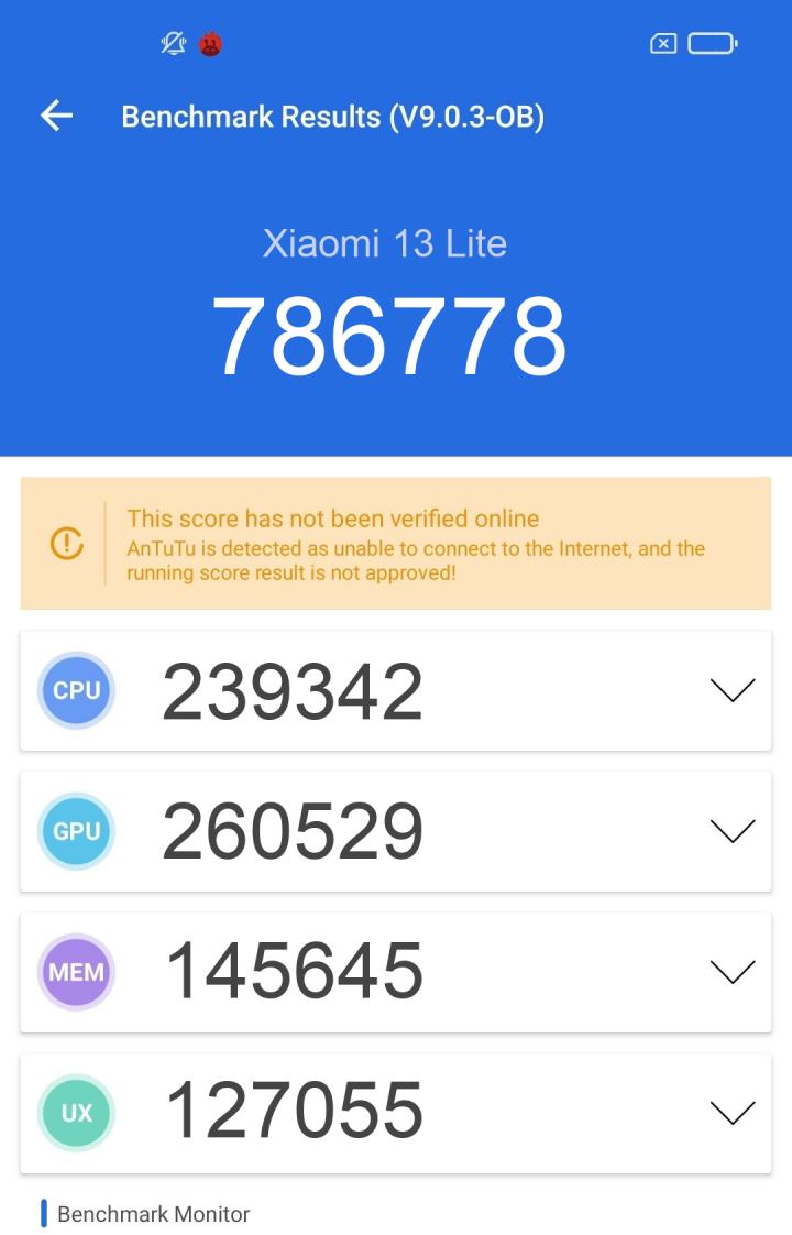 Xiaomi 13 Lite Antutu результаты теста. Proshivkis.ru