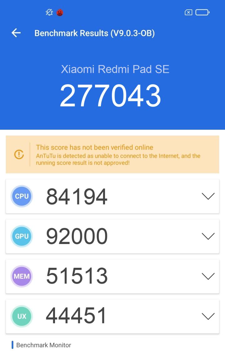 xiaomi redmi pad antutu